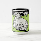 Victoriaans houtsnede schapen op Mok (Midden)