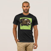 Victoriaans houtsnede varken op T Shirt (Voorkant volledig)