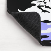 Victoriaans houtsnede zwanen mousepad muismat (Hoek)