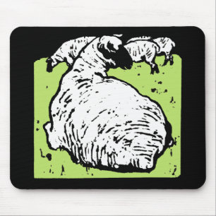 Victoriaans houtsnip schapenmousepad muismat