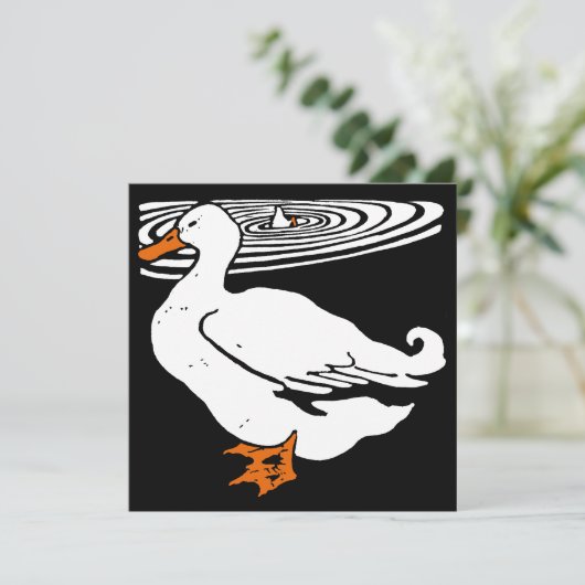 Victoriaans houtsnipvee aankondiging (Staand voorkant)