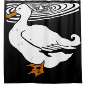 Victoriaans houtsnipvee douchegordijn (Voorkant)