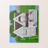 VICTORIAANS HUIS ART puzzel Legpuzzel (Verticaal)