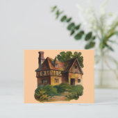 Victoriaans Huis Briefkaart (Staand voorkant)