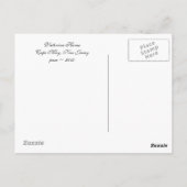 Victoriaans huis briefkaart (Achterkant)