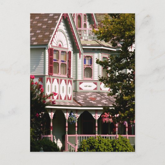 Victoriaans huis briefkaart (Voorkant)