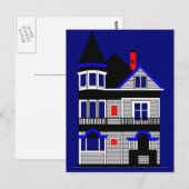 Victoriaans Huis Briefkaart (Voorkant / Achterkant)