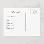 Victoriaans Huis, Briefkaart adreswijziging (Achterkant)