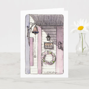 Victoriaans Huis Detail Chautauqua Folded Card  Kaart