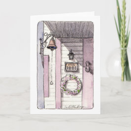 Victoriaans Huis Detail Chautauqua Folded Kaart