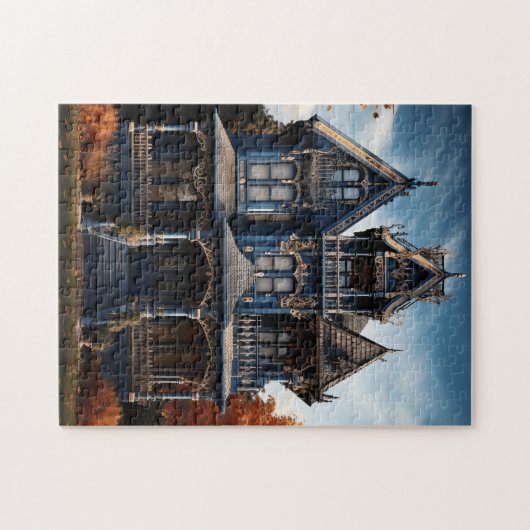 VICTORIAANS HUIS GOTISCHE PUZZEL LEGPUZZEL (Horizontaal)