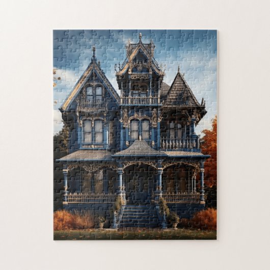 VICTORIAANS HUIS GOTISCHE PUZZEL LEGPUZZEL (Verticaal)