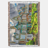 Victoriaans huis in Keswick geschilderd in waterve Deken (Voorkant Verticaal)