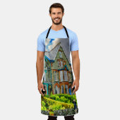 Victoriaans huis in Keswick geschilderd in waterve Schort (Gedragen)