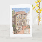 Victoriaans huis kaart (Gele Bloem)