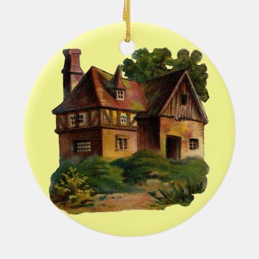 Victoriaans huis keramisch ornament (Achterkant)