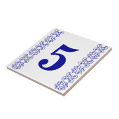 Victoriaans huis nummer stapel verticaal tegeltje (Zijkant)