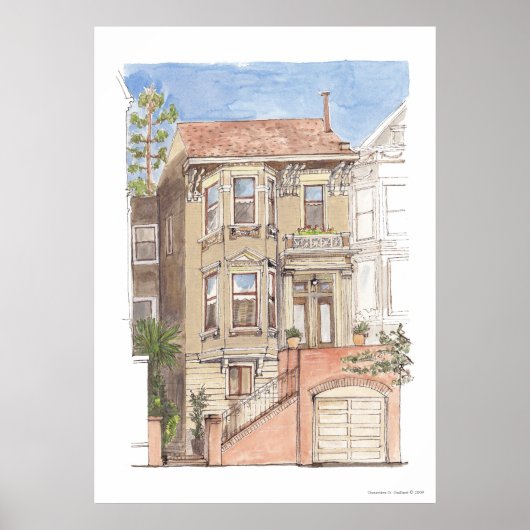 Victoriaans huis poster (Voorkant)