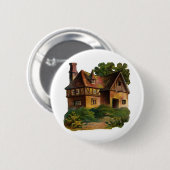 Victoriaans Huis Ronde Button 5,7 Cm (Voorkant /achterkant)
