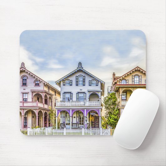 Victoriaans Huis Row Mousepad Muismat (Met muis)