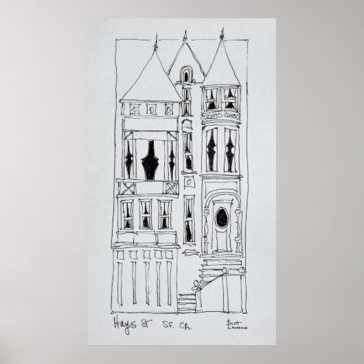 Victoriaans Huis | San Francisco, Californië Poster (Voorkant)
