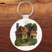 Victoriaans Huis Sleutelhanger (Voorkant)