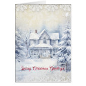 Victoriaans Huis Verzenden Liefdevolle Kerstgroete (Voorkant)