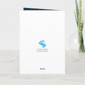 Victoriaans huis voor kerst feestdagen kaart (Achterkant)