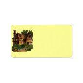 Victoriaans huisadreslabel etiket (Voorkant)