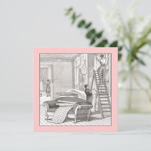  Victoriaans huishouding / Open House Kaart (Staand voorkant)