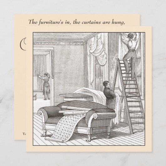  Victoriaans huishouding / Open House Kaart (Voorkant / Achterkant)