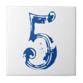 Victoriaans huisnummers tegeltje (Voorkant)