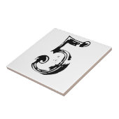 Victoriaans huisnummers tegeltje (Zijkant)