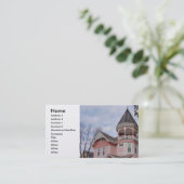 Victoriaans huizen visitekaartje (Staand voorkant)
