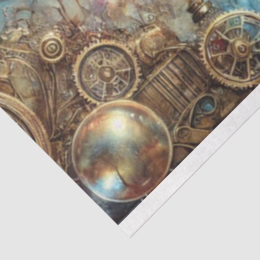 Victoriaans Hummingbird mechanische reis ontkoppel Tissuepapier (Detail)