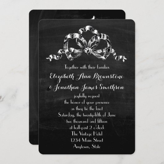 Victoriaans huwelijk Kaart (Voorkant / Achterkant)