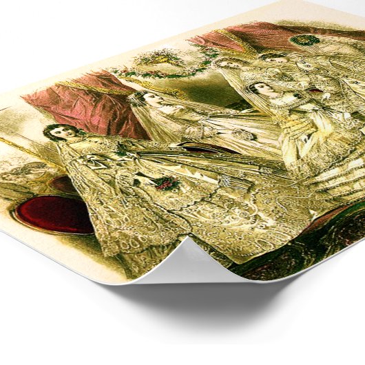 Victoriaans Huwelijk Poster (Hoek)