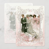 Victoriaans huwelijk - Uitnodiging Kaart (Voorkant / Achterkant)