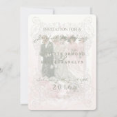 Victoriaans huwelijk - Uitnodiging Kaart (Achterkant)