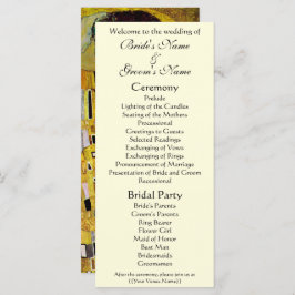 Victoriaans huwelijksprogramma, The Kiss, Gustav K Programmakaart