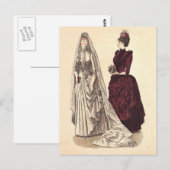 Victoriaans huwelijksreis briefkaart (Voorkant / Achterkant)