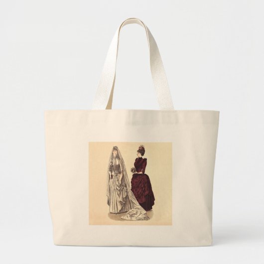 Victoriaans huwelijksreis grote tote bag (Voorkant)
