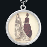 Victoriaans huwelijksreis zilver vergulden ketting<br><div class="desc">Voor iedereen die aan een Victoriaans bruiloft denkt, is dit een prachtig afbeelding uit een 'Godey's Lady's Book' uit 1886, dat hoge mode illustraties van dameskleding liet zien. Dit ouderwetse afbeelding show van de trouwjurk en de jurk van bridesmaid die elke Victoriaans vrouw wilde bezitten. Ideaal voor toekomstige ouderwetse bruiloften!...</div>