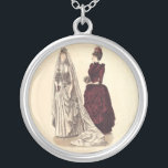 Victoriaans huwelijksreis zilver vergulden ketting<br><div class="desc">Voor iedereen die aan een Victoriaans bruiloft denkt, is dit een prachtig afbeelding uit een 'Godey's Lady's Book' uit 1886, dat hoge mode illustraties van dameskleding liet zien. Dit ouderwetse afbeelding show van de trouwjurk en de jurk van bridesmaid die elke Victoriaans vrouw wilde bezitten. Ideaal voor toekomstige ouderwetse bruiloften!...</div>