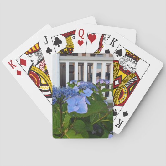 Victoriaans Hydrangea en Porch - Wijnwerf van Mart Pokerkaarten (Achterkant)