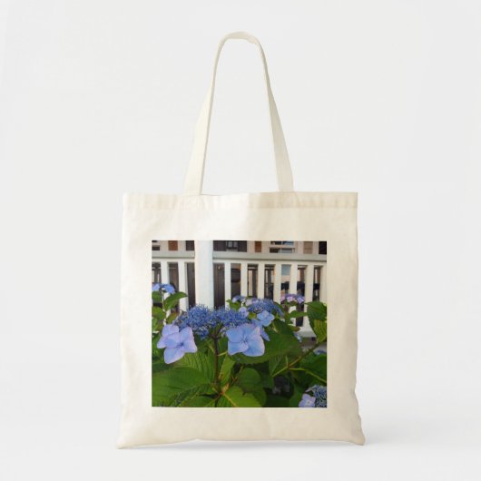 Victoriaans Hydrangea en Porch - Wijnwerf van Mart Tote Bag (Voorkant)