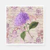 Victoriaans hydrangea Ephemera-ontkoppeling Servet (Voorkant)