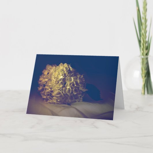 Victoriaans Hydrangea hortensia Feestdagen Kaart (Voorkant)