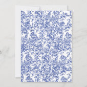 Victoriaans Iets Blauw Frans Vrijgezellenfeest Kaart (Achterkant)