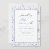 Victoriaans iets blauw ik doe Vrijgezellenfeest Kaart (Voorkant)